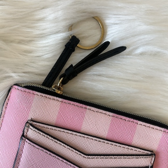 Pink Victoria’s Secret Signature Striped Coin Purse - Picture 4 of 5